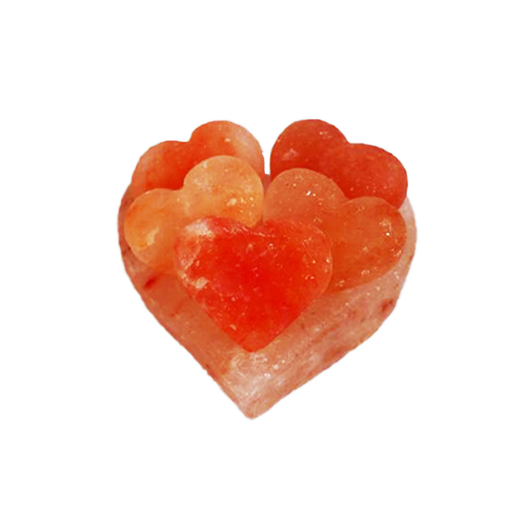 Bowl with 8 Hearts Himalayan Salt Lamp 3-4 kg